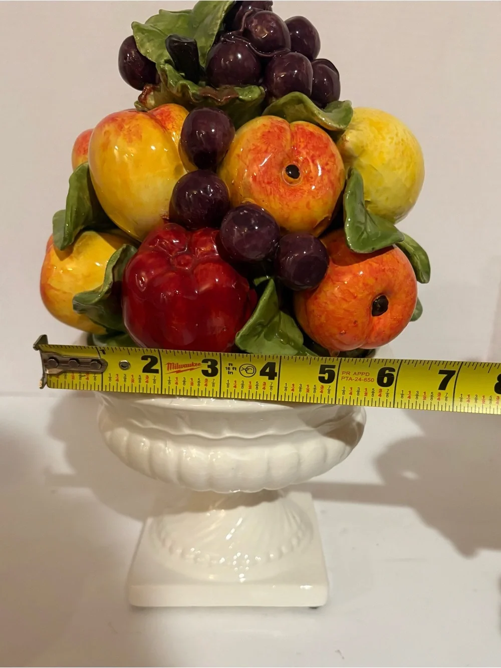 Decorative Ceramic Fruit Bowl - Multicolor- Vintage